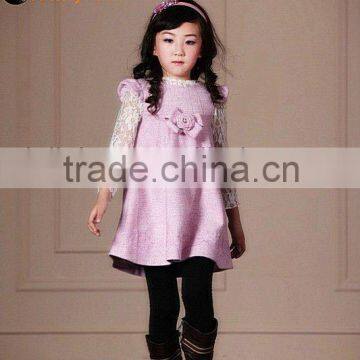 New fashion warm woolen short sleeve kids garment for autumn