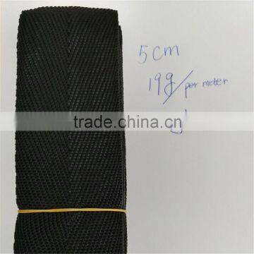 Woven ribbon 5cm herringbone various pp webbing tape