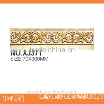 Rattan pattern glazed border ceramic tile