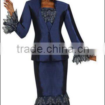 Navy Blue Color GMI Fall and Holiday Church Suit 2014