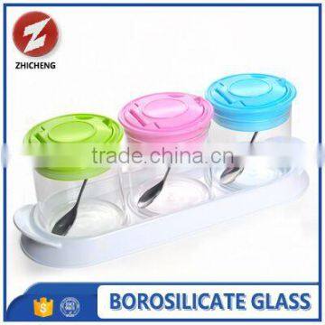 high quality polished acid proof borosilicate glass containers