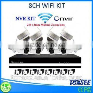 ip nvr 8ch set 1.0mp wifi wireless commercial cctv security systems wifi ip camera