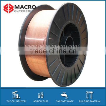 Copper coated CO2 gas shielded welding wire