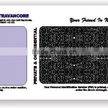 ATM Pin Mailers Paper
