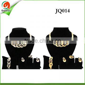 JQ014 fashion wholesale dubai 18k gold jewelry sets african custom jewelry set