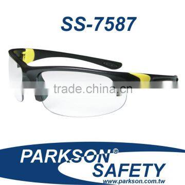 Fashionable Dual Colors Nylon Leg Design for Safety Glasses Spectacle Eyewear Eye Protector SS-7587 with ANSI Standard