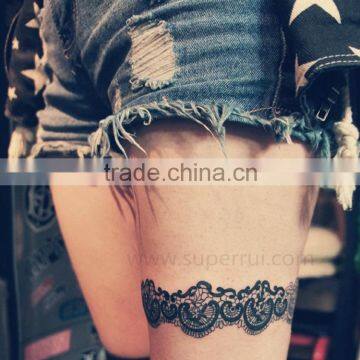 2015 Great and Newest lace design black and white tattoo design