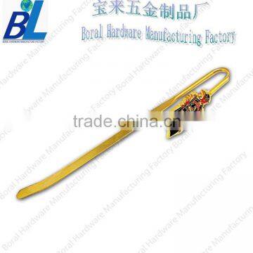 Custom Chinese type stick metal book marker