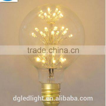 Dimmable G95-47LED 220VAC LED Lamp beads LED start bulb light E27 Edison lamp holde ETL CE ROHS Energy saving