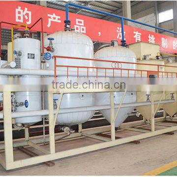 Hutai mini crude cooking oil refinery machine, crude sunflower oil refinery, mini oil refine facilities with CE