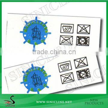 Sinicline Custom Tshirt Printed Fabric Wash Care Label Supplier