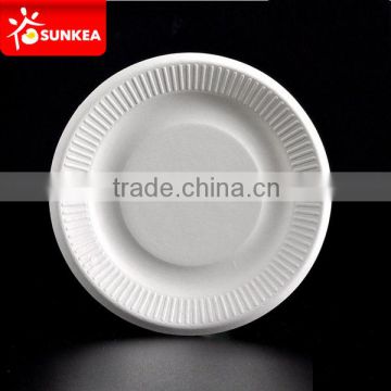 Sugarcane pulp bagasse paper plate for party