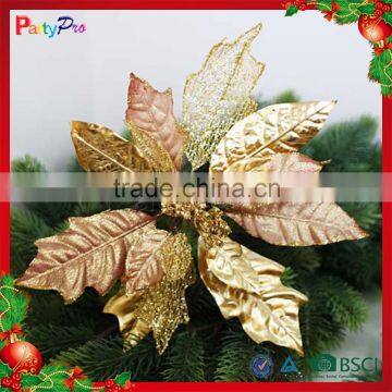 Partypro 2015 New Christmas Indoor Decorations Colorful Plastic Cheap Wholesale Artificial Flowers