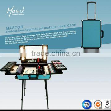 Professional Permanent Makeup traval case with LED lamps