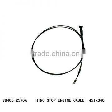 BEST QUALITY HINO 78405-2570A STOP ENGINE CABLE