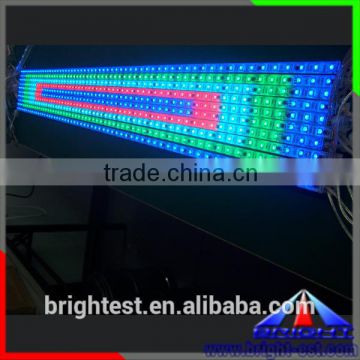 Aluminum IP66 Rigid RGB Color Changing IC LED strip light,Color changing led rigid bar light 48leds/m 12v