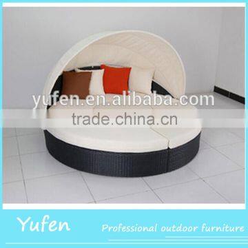 all weather furniture rattan round bed cheap