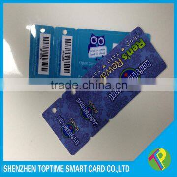 PVC card with key card