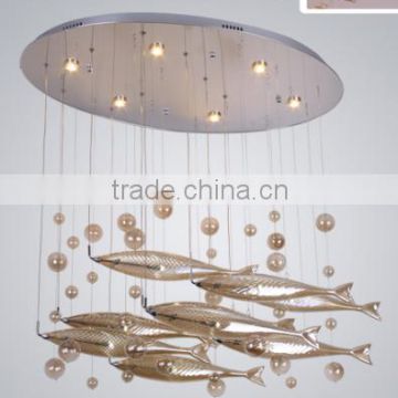 2015 made in china best selling chandelier led lighting sources fish chandelier