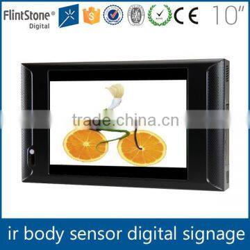 Flintstone 10 inch marketing digital signage video monitor / small advertising tv / lcd advertising screens player