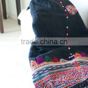 Gypsy Kutch Rabari Blanket Throw Rabari Tapestry Wall Hanging Antique Rabari Scarve Vintage Rabari Shawl photo-4