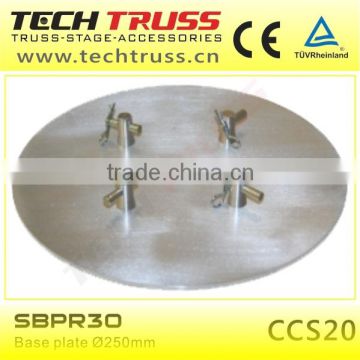 Base plate 121 for aluminium 100mm truss