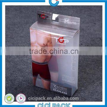 Popular Design Sexy Men Underwear Plastic Box, PVC Plastic Custom Box For Underwear, Plastic Wholesale Underwear Packaging