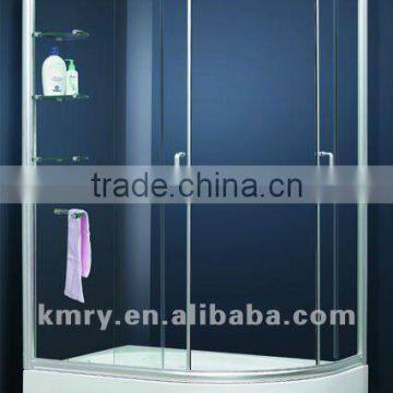 Fan-shape Aluminum Frame Sliding Bathroom Shower Enclosure (KT6034R)