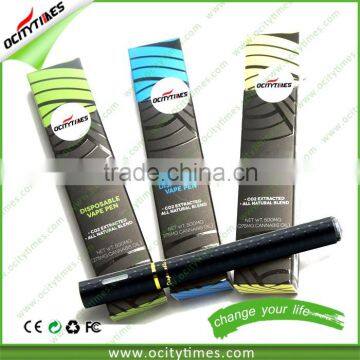 Ocitytimes O1 hemp oil vape pen Best Price 250puffs cbd oil disposable e cig