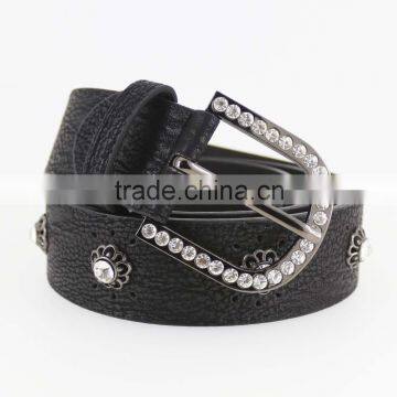 Women's Fashion Flower Studded Rhinestone Belt With Shiny Rhinestone Accessories in Chinese Factory photo-3