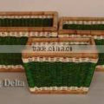 Woven Twisted Seagrass Basket