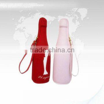 Custom Eva Single Wine Carrier Bag With Handle in Printed Logo by Fabric photo-5