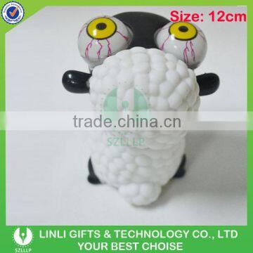 Funny soft pvc sheep pop eyes animals