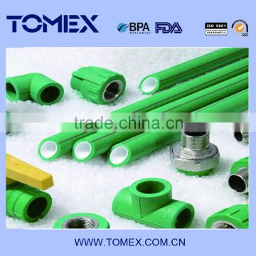 2016 PP-R Material and Welding Connection ppr pipes and fittings KALDE PPR PEX PIPES KALDE FITTINGS DZR BRASS FITTINGS