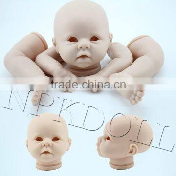 Factory price vinyl baby doll part silicon vinyl girl doll kit dolls accessories reborn kit