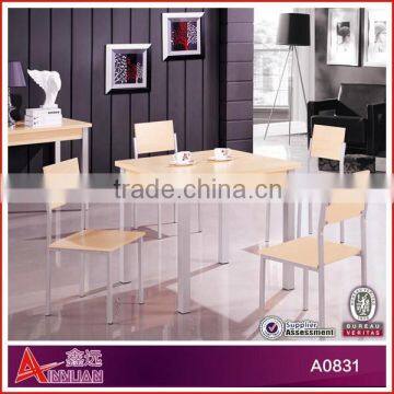 A0831 Neoclassical Furniture Dining Table Rubber Wood