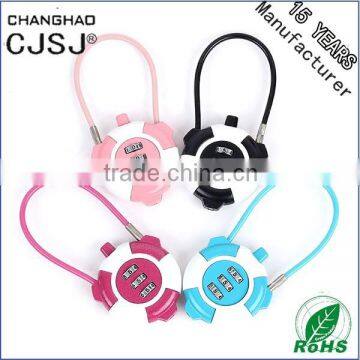 CJSJ Hot Sale Cable Padlock CR-839 Combination Digital Combination Padlock photo-2
