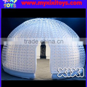 XIXI Customized PVC inflatable led clear dome tent for events