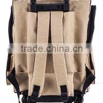 Backpack on Wheels Pet Travel Rolling Carrier Backpack Luggage on Wheels With Mat photo-2