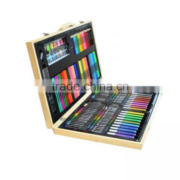 180PCS wooden box art set for kids wooden art set