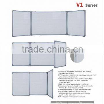 2015 popular item V1#magnetic folding whiteboard