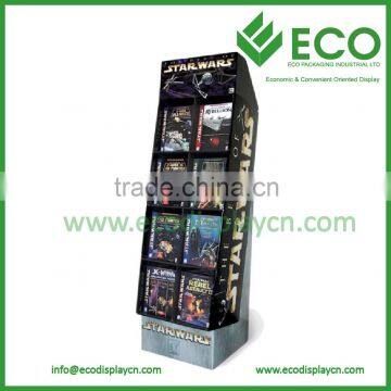 Corrugated Cardboard Retail Floor Lantem Display Stand With Shelf photo-2