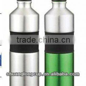 aluminum silicon sleeve sports water bottle