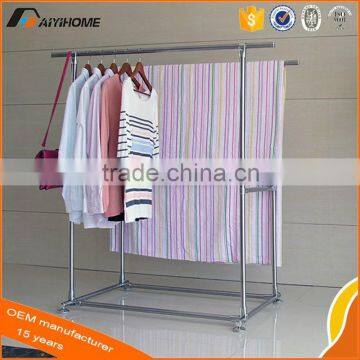 double pole display rack movable stainless steel clothes drying rack malaysia