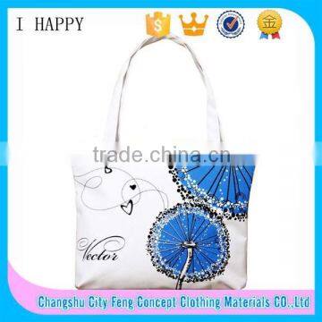 Factory Supply Girls Printing Canvas Shopping Bags
