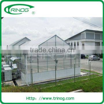 Commercial polycarbonate garden greenhouse for research