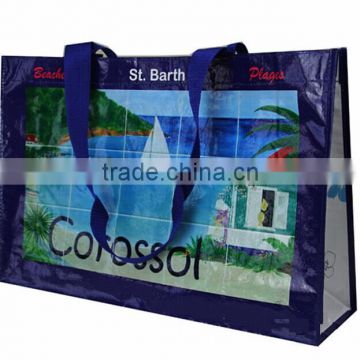 Custom nice Eco-friendly good quality PP Woven Shoulder Bag