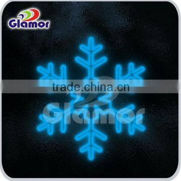 led Christmas decorating large snowflake light motif for Europe market