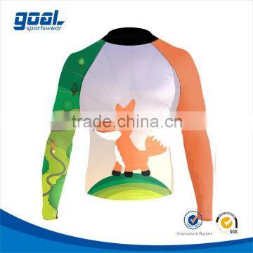 Wholesale high quality polyester spandex custom printed sublimated kids rash guards                        
                                                Quality Choice