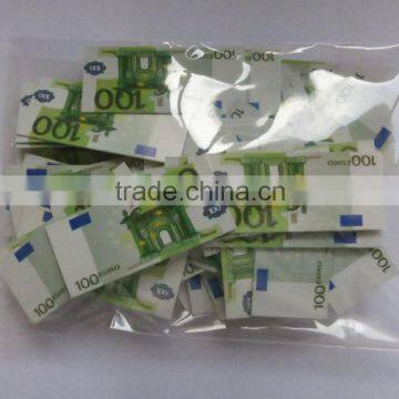 3.5x1.5cm Metallic PVC 100 EURO Cash Birthday Confetti for Party Decoration photo-2